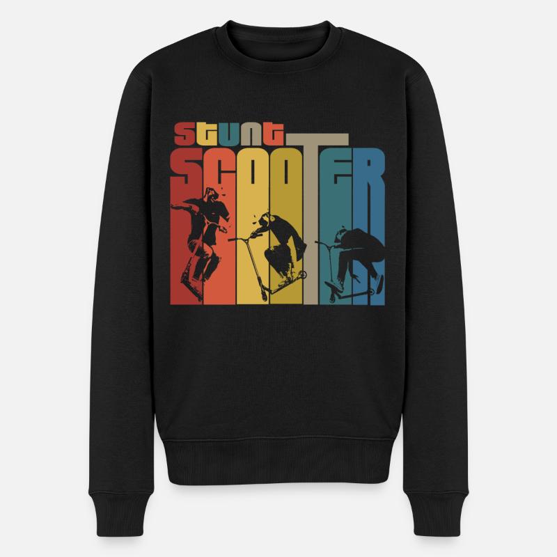 Stunt Scooter Geschenk - Männer Premium Bio Pullover - Schwarz