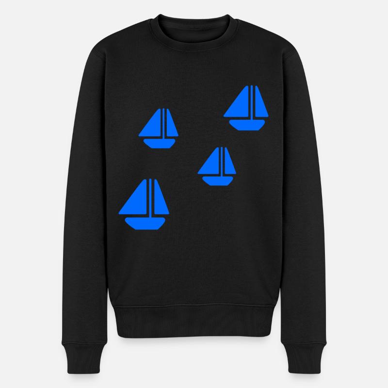BATEAUX À VOILES - Pull Premium bio Homme - noir