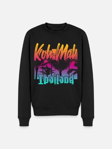 Koh Mak Thailand - Men's Premium Organic Jumper - black