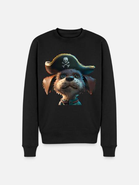 Pirate dog - Men's Premium Organic Jumper - black