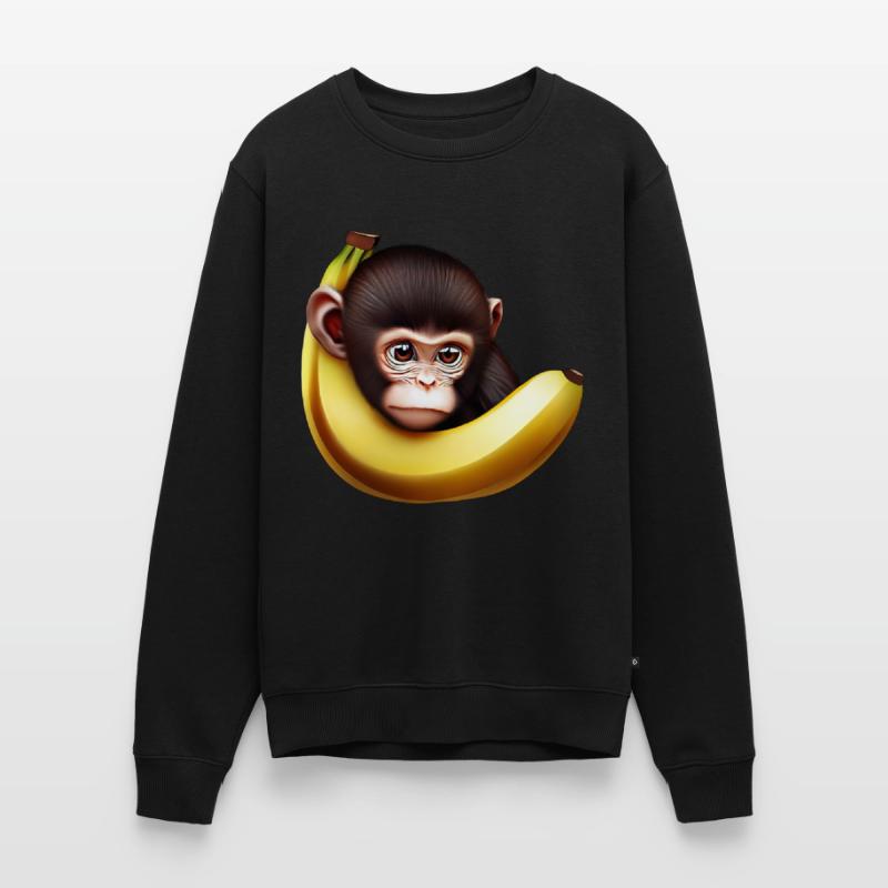 Banane à cache-cache de singe Pull Premium bio Homme