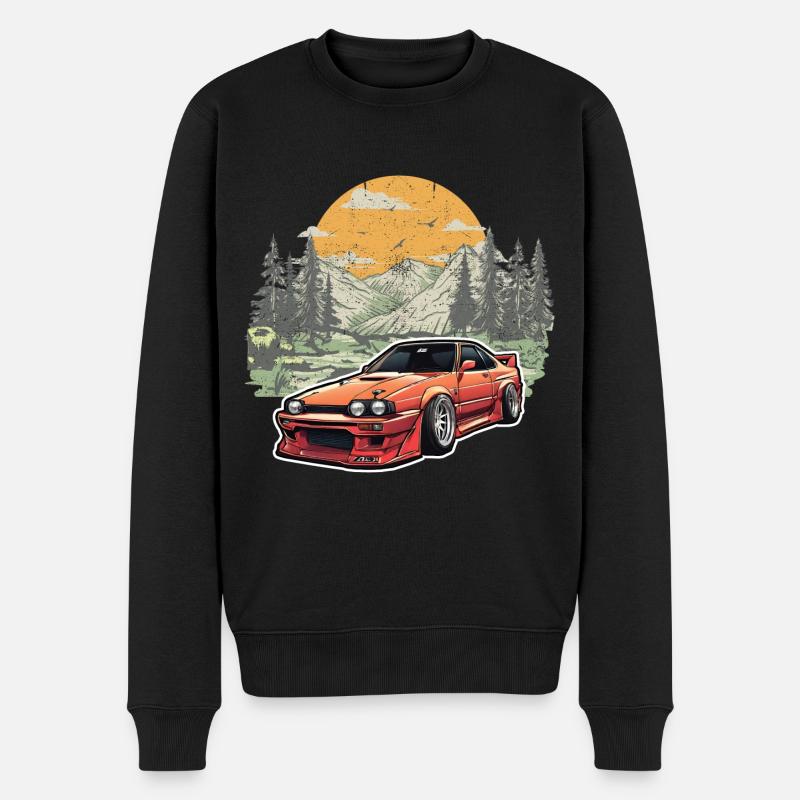 Jdm / Tuning / Turbolader / Felgen / Chiptuning - Männer Premium Bio Pullover - Schwarz