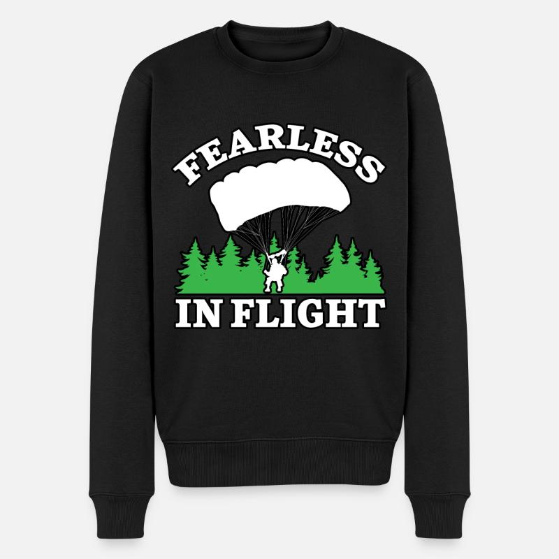 Parachutistes Parachutisme Parachutisme - Pull Premium bio Homme - noir
