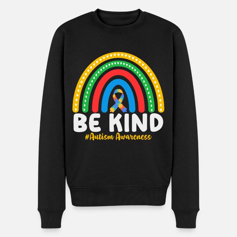 Sensibilisation à l’autisme - Pull Premium bio Homme - noir