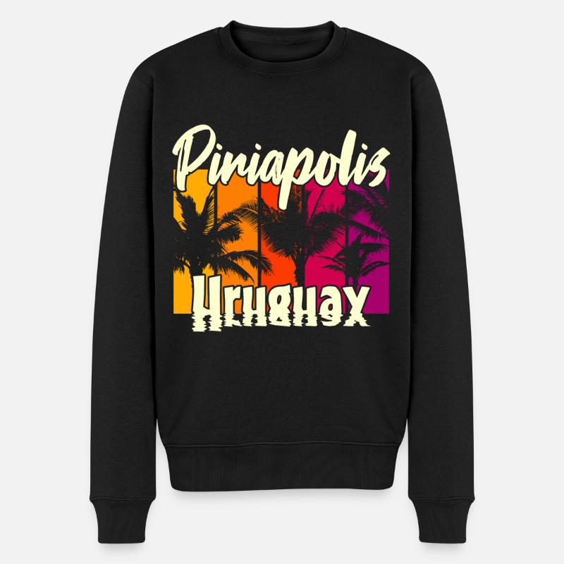 Piriápolis Uruguay - Männer Premium Bio Pullover - Schwarz