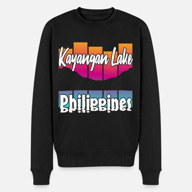 Kayangan Lake Philippines - Männer Premium Bio Pullover - Schwarz