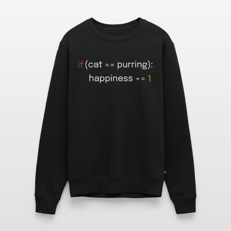 Conception de chat et de codage Pull Premium bio Homme