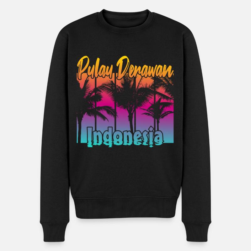 Pulau Derawan Indonésie - Pull Premium bio Homme - noir