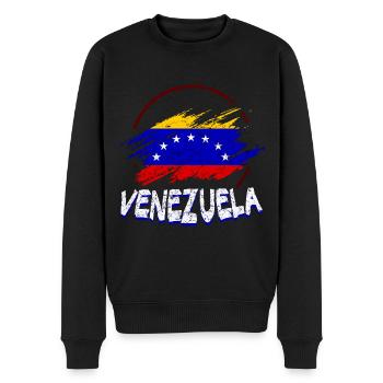 Drapeau du Venezuela - Pull Premium bio Homme - noir - Devant - Nico (187cm)