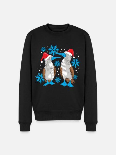 Blue-footed Christmas - Men's Premium Organic Jumper - black