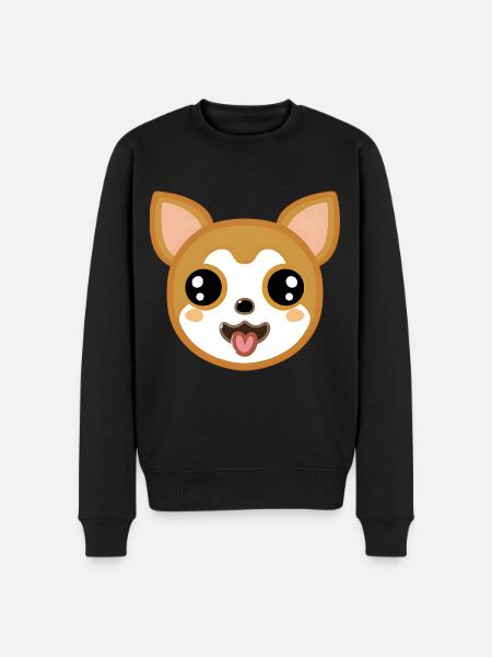 Cute Chihuahua dog - Men's Premium Organic Jumper - black