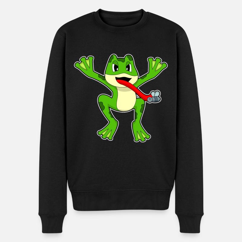 Mouche grenouille - Pull Premium bio Homme - noir