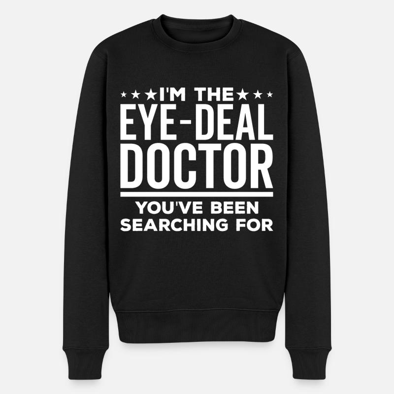 Ophtalmologiste Ophtalmologiste Médecin Opticien Ophtalmologie - Pull Premium bio Homme - noir
