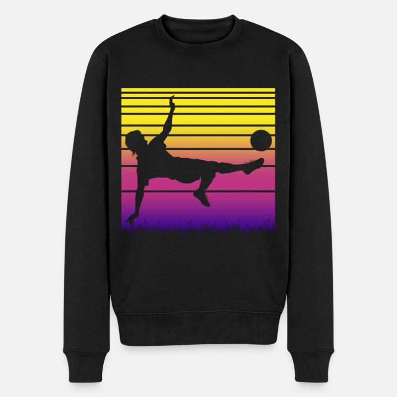 Fußball Fußballer - Männer Premium Bio Pullover - Schwarz