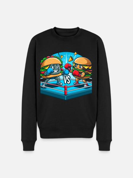 Hamburger de boxe - Pull Premium bio Homme - noir