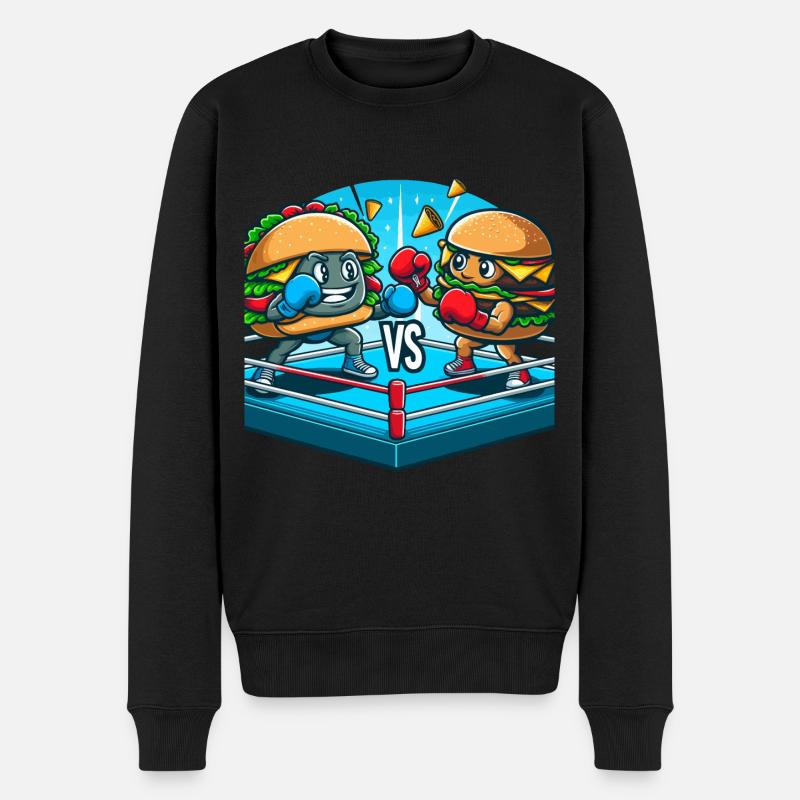 Hamburger de boxe - Pull Premium bio Homme - noir