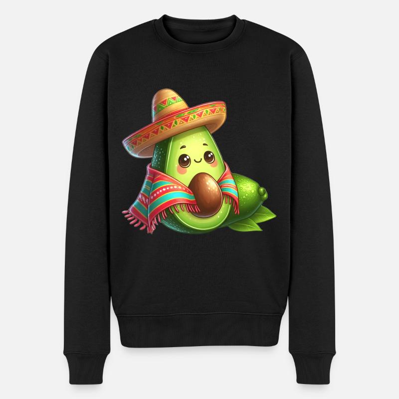 Cinco De Mayo Avocat - Pull Premium bio Homme - noir