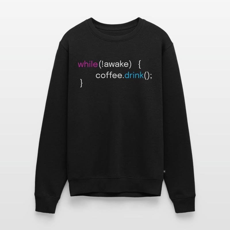 Lustiges Kaffee- und Coding-Programmierer-Design Männer Premium Bio Pullover