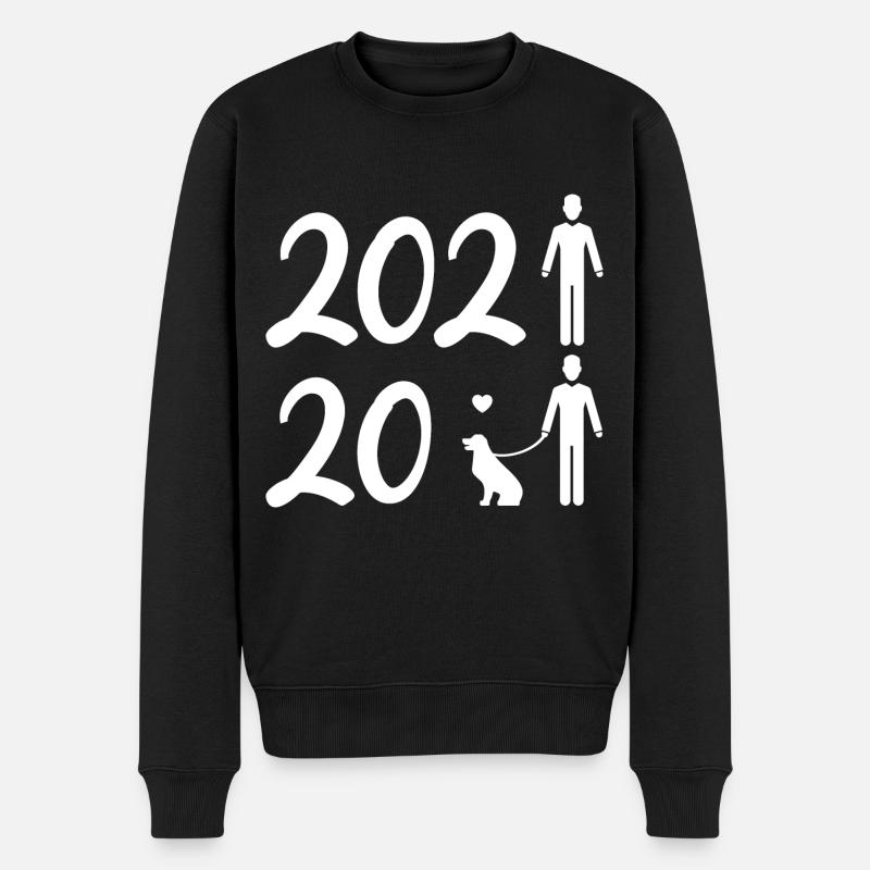 2020 2021 chien - Pull Premium bio Homme - noir