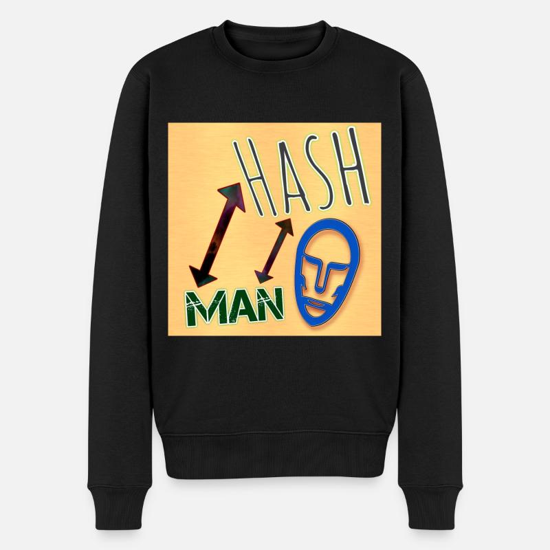HASH MAN - Club WoW - Pull Premium bio Homme - noir
