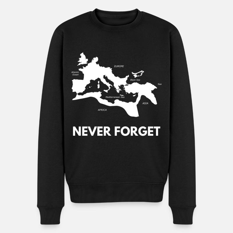 Römisches Reich - Männer Premium Bio Pullover - Schwarz