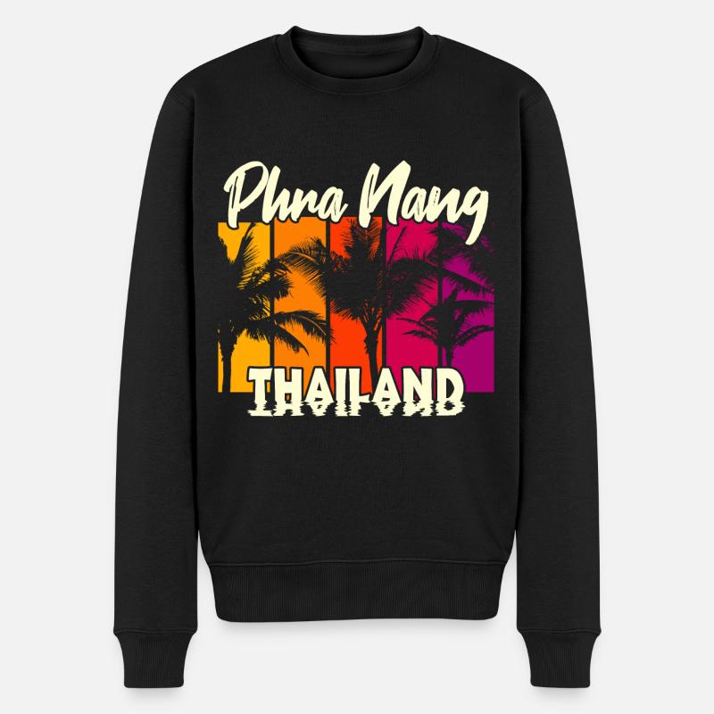 Phra Nang Thaïlande - Pull Premium bio Homme - noir
