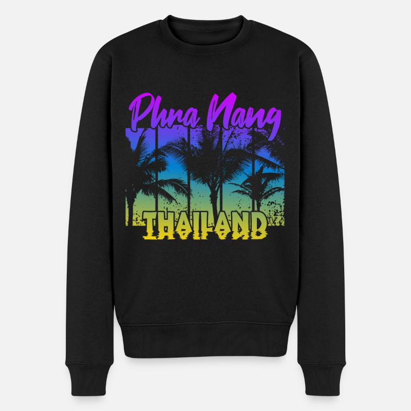 Phra Nang Thaïlande - Pull Premium bio Homme - noir