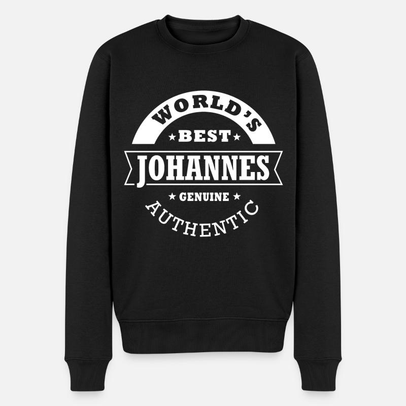 Johannes Personalisierter Geschenkname johannes - Männer Premium Bio Pullover - Schwarz