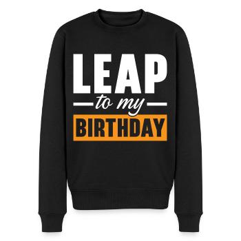 Happy Birthday Schaltjahr 29. Februar Schalttag - Männer Premium Bio Pullover - Schwarz - Vorne - Nico (187cm)