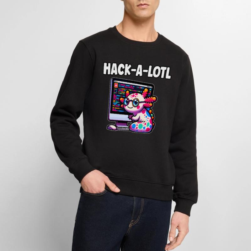 Funny Coding Axolotl Programming Gift Men's Premium Organic Jumper