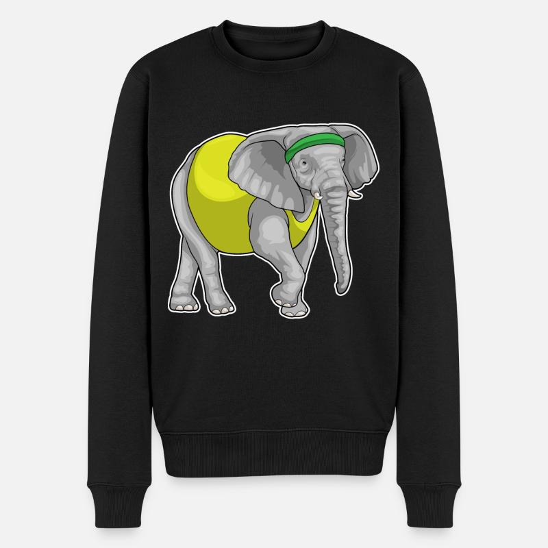 Elephant Jogger Fitness - Pull Premium bio Homme - noir