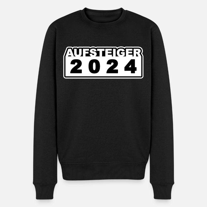 Aufsteiger 2024 - Männer Premium Bio Pullover - Schwarz