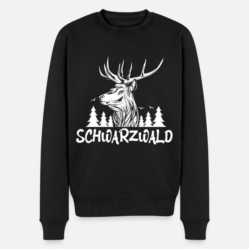 Schwarzwald - Männer Premium Bio Pullover - Schwarz