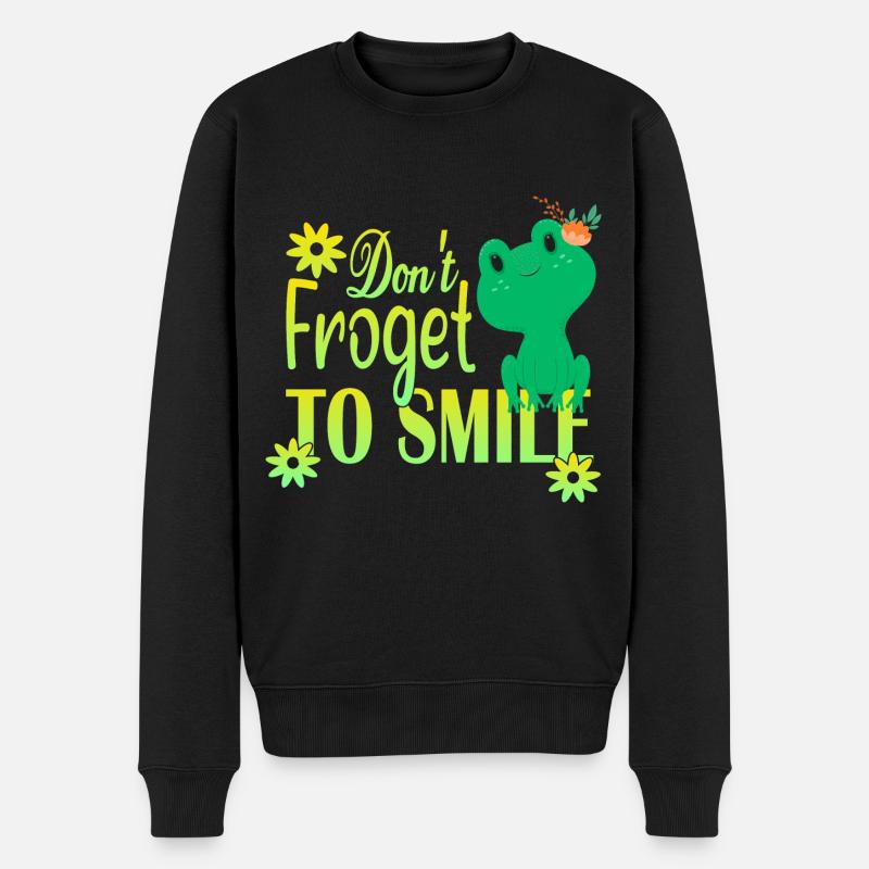 Ne souriez pas Froget - Pull Premium bio Homme - noir