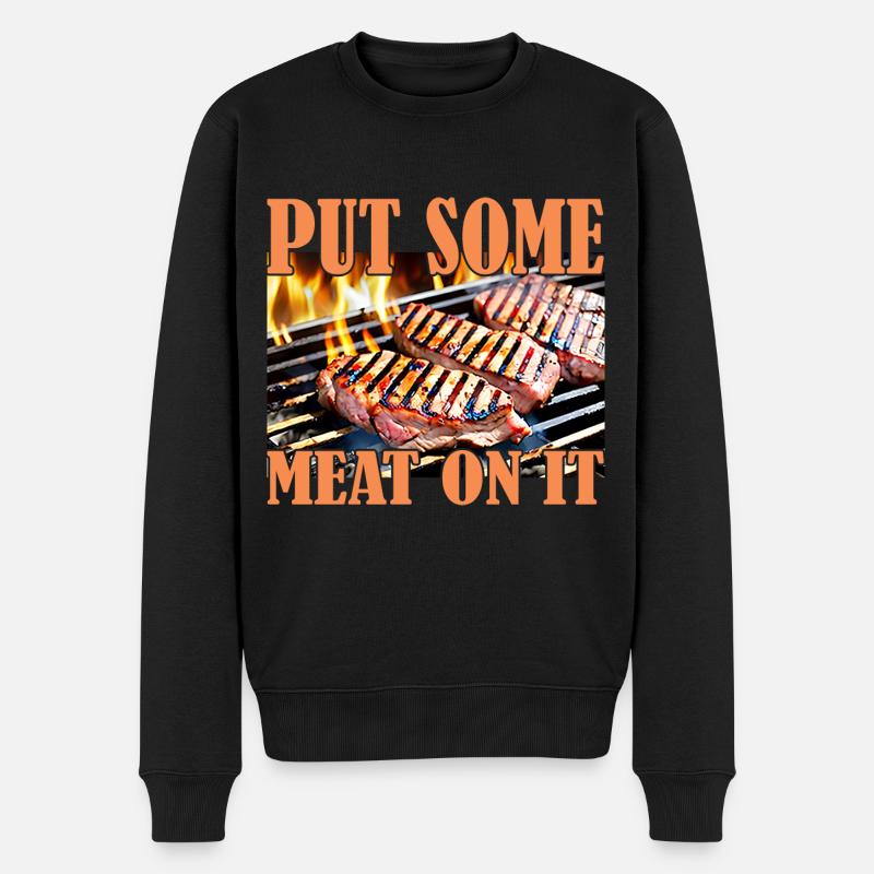 J’adore la viande - Pull Premium bio Homme - noir