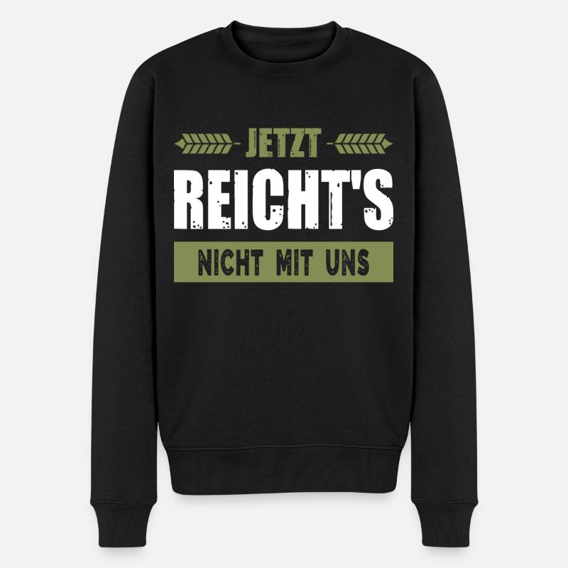 Bauernproteste 2024 Bauernprotest Bauerndemo Demo - Männer Premium Bio Pullover - Schwarz