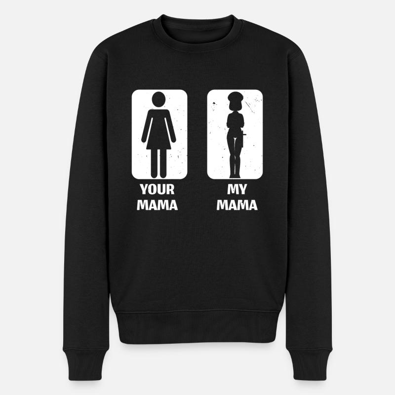 Your Mama My Mama Polizeibeamter Rechtsdurchsetzun - Männer Premium Bio Pullover - Schwarz