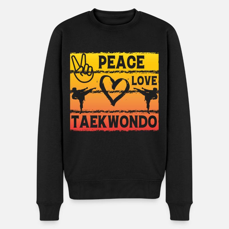 Paix Amour Taekwondo - Pull Premium bio Homme - noir