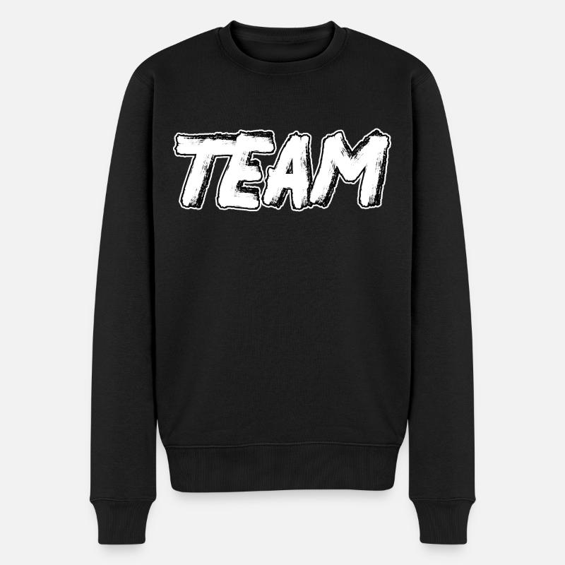 Équipe, #team - Pull Premium bio Homme - noir