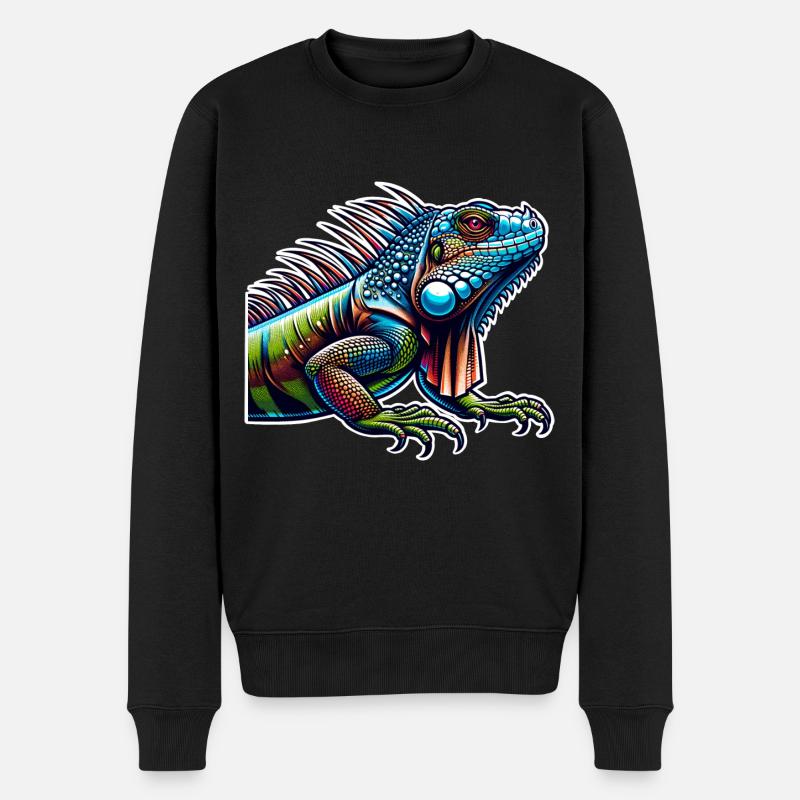 Iguane - Pull Premium bio Homme - noir