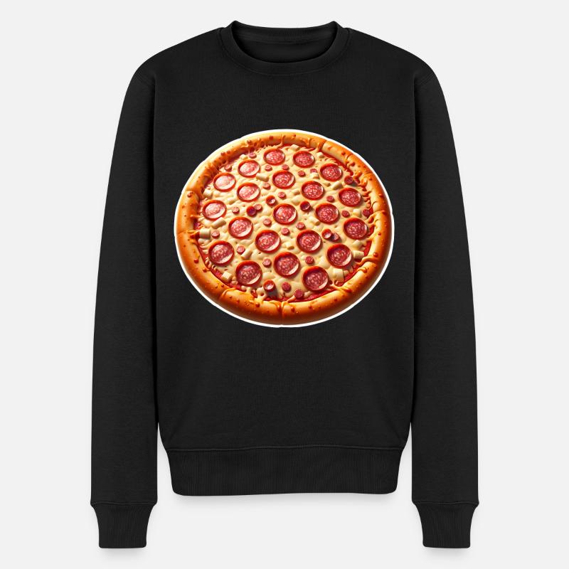 Pizza - Pull Premium bio Homme - noir