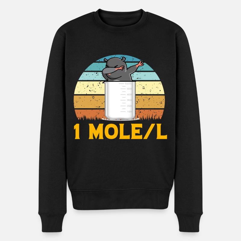 Dabbing de taupe - Pull Premium bio Homme - noir