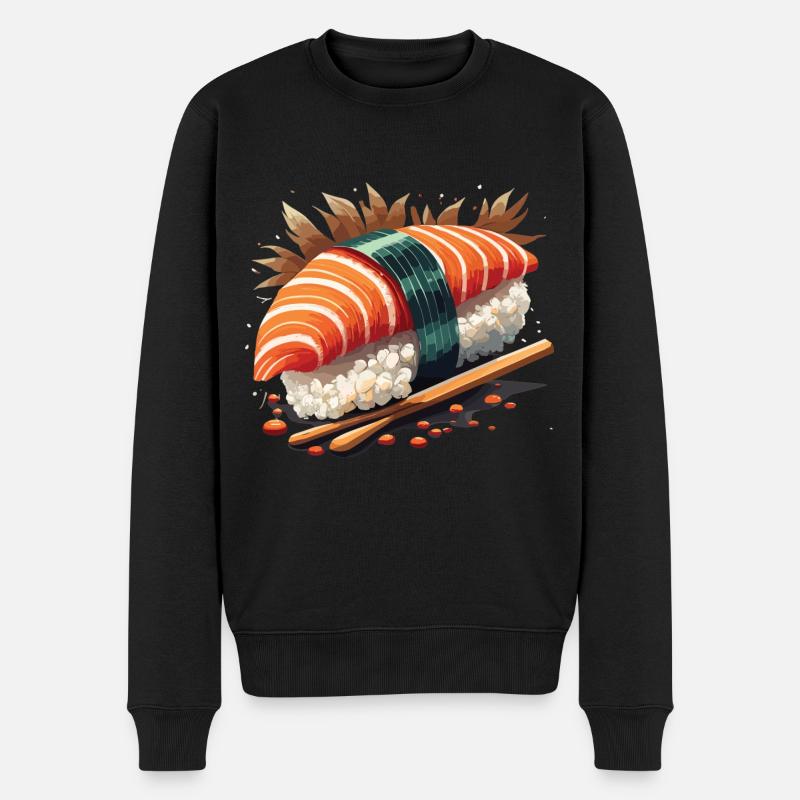 Sushi Passion: Sushi japonais authentique - Pull Premium bio Homme - noir