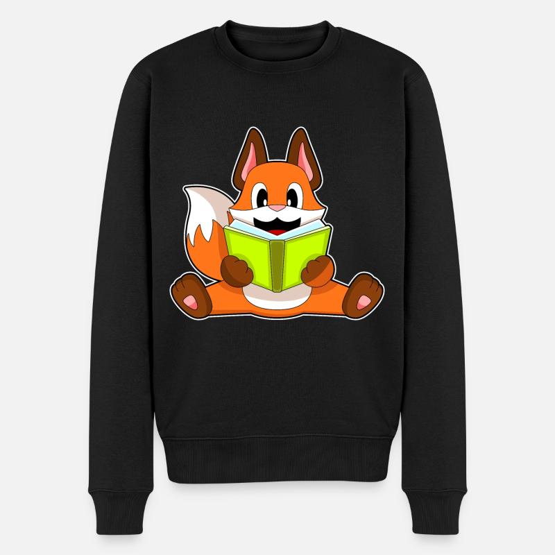Livre de lecture Fox - Pull Premium bio Homme - noir