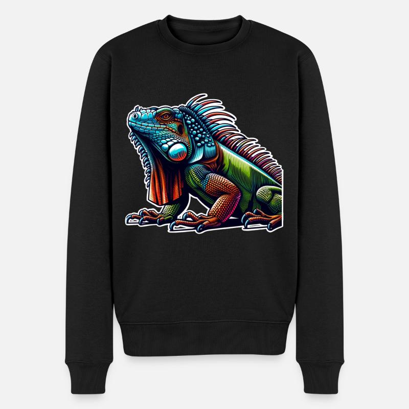 Iguane - Pull Premium bio Homme - noir