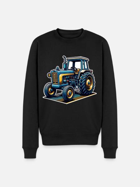 Tractor - Men's Premium Organic Jumper - black