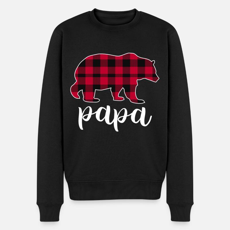 Papa Ours - Pull Premium bio Homme - noir