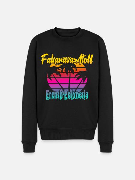 Fakarava Atoll - Men's Premium Organic Jumper - black