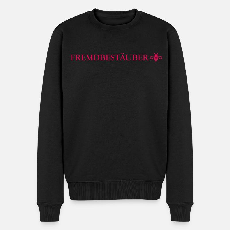 Fremdbestäuber - Männer Premium Bio Pullover - Schwarz