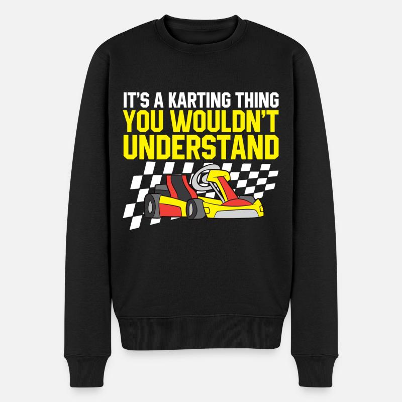 Faites du karting - Pull Premium bio Homme - noir